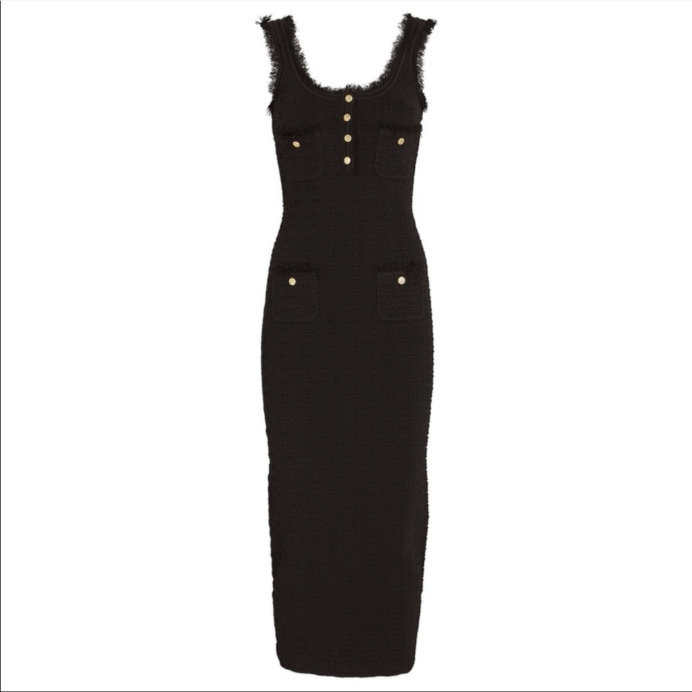 Like new RONNY KOBO Nina Knit Bodycon Dress In Black S